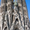EU ESP CAT BAR Barcelona 2017JUL22 LaSagradaFamilia 006  Gaudí took over as chief architect and then devoted the remainder of his life to the project. At the time of his death at age 73 in 1926, less than a quarter of the project was complete. : 2017, 2017 - EurAisa, Barcelona, Catalonia, DAY, Europe, July, La Sagrada Familia, Saturday, Southern Europe, Spain